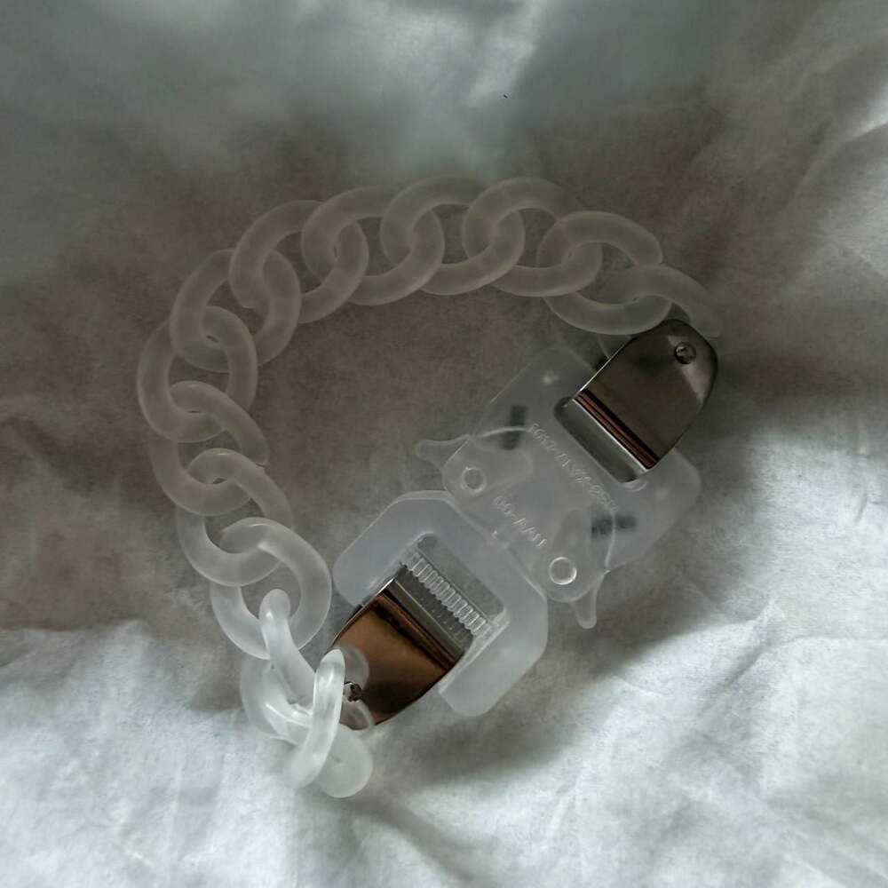 1017 ALYX 9SM Translucent Clear Chain Bracelet